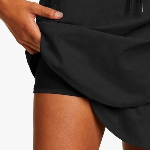 Women's Eddie Bauer Tulip Hem Skort XS Black - Picture 7 of 7